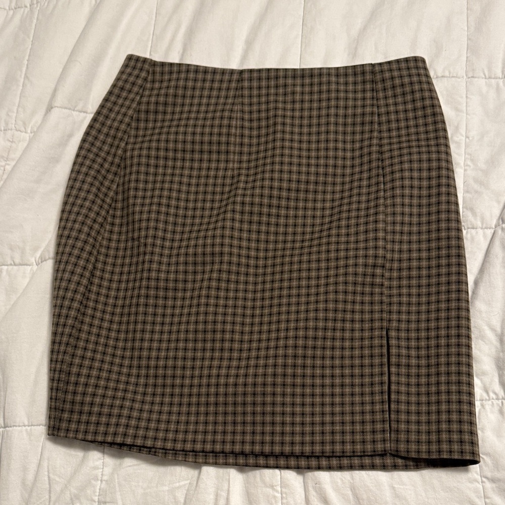 Oak + Fort Plaid Skirt